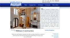 Desktop Screenshot of militanoconstruction.com